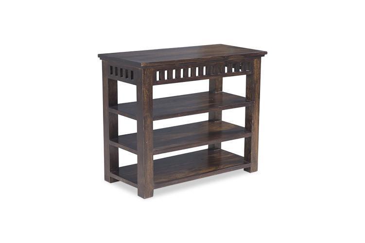 Solid sheesham wood shoe rack
