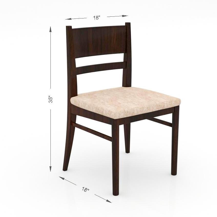 Furnishiaa Solid Sheesham Wood Dining Table 6 Seater | Six Seater Dinning Table ( Walnut )