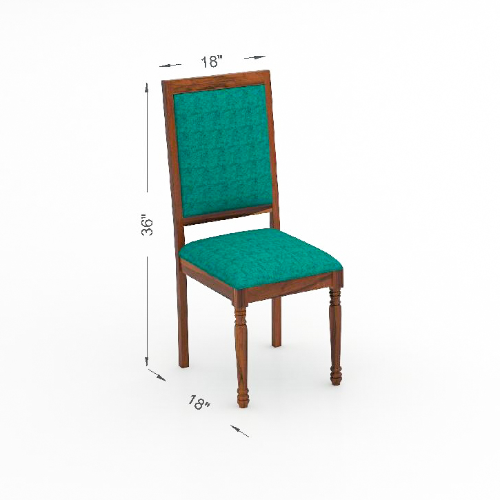 Furnishiaa Solid Sheesham Wood Dining Table 6 Seater | Six Seater Dinning Table Honey + Green